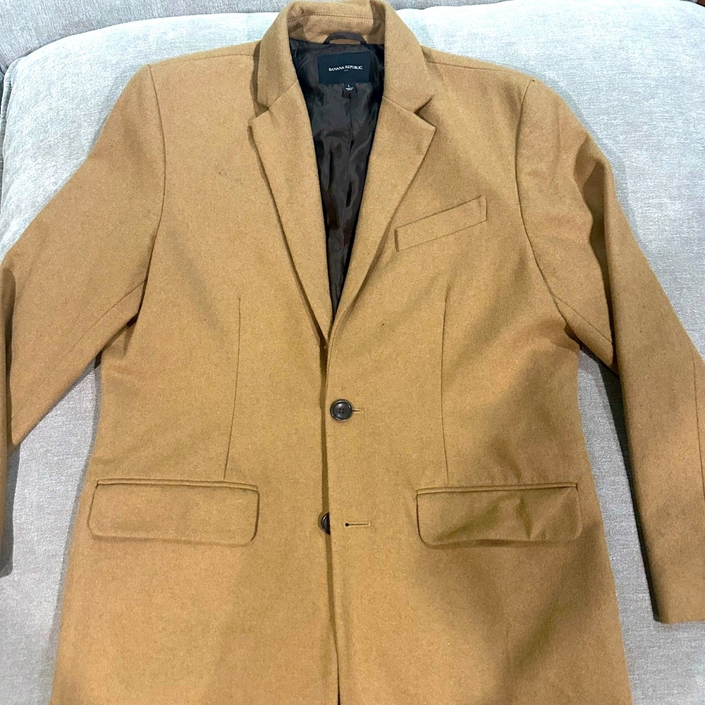 Banana Republic Factory Pea Coat Large - Camel